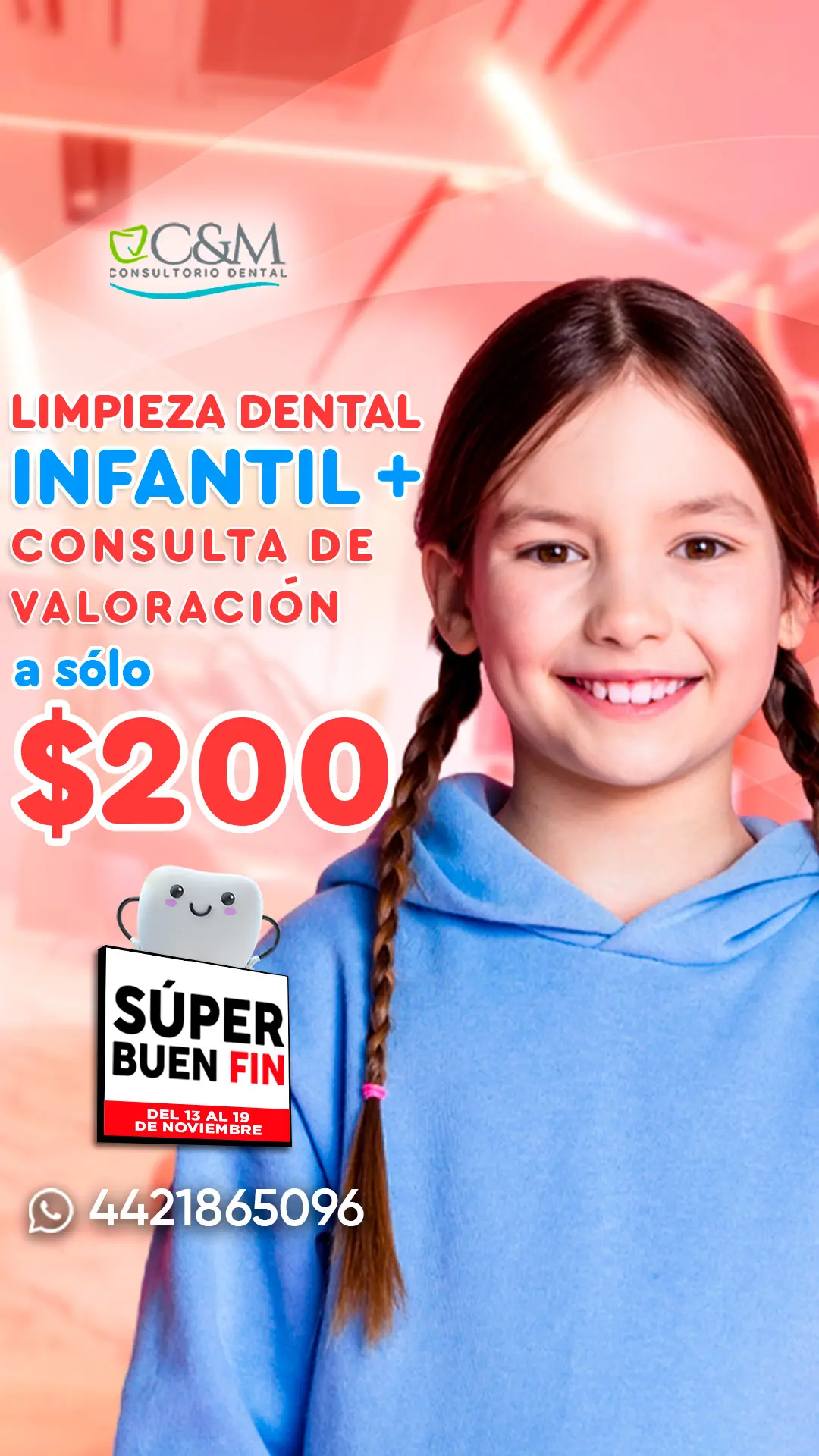 Limpieza Dental Banner Vertical